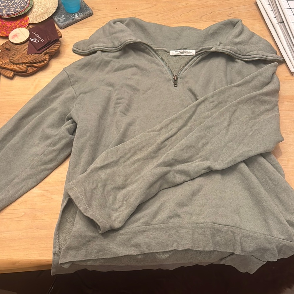 Project social tee Green Quarter-Zip Pullover